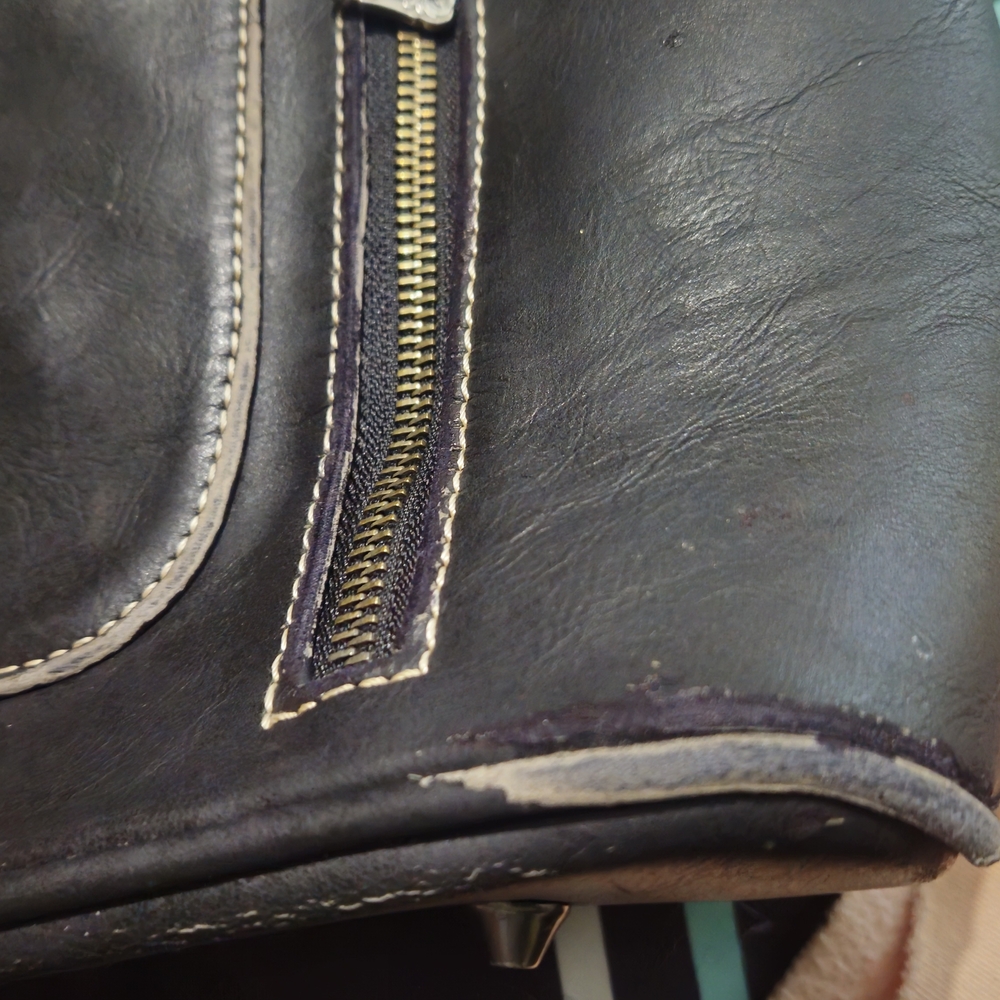 Elegant Fringe Shoulder Bag - Turquoise and Gray - Picture 12 of 14